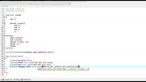 Cara menampilkan data mahasiswa menggunakan Struck dengan C++