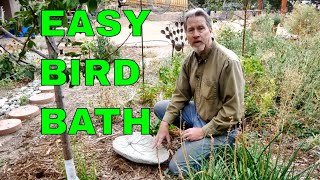 How to Make a Leaf Bird Bath