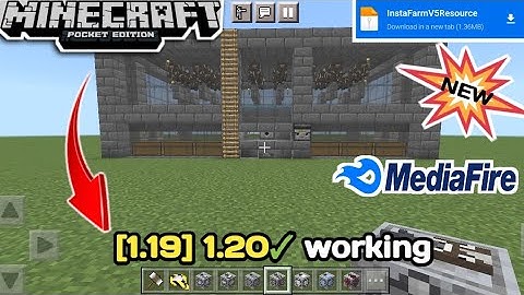 How to Make any Farms in Just One Click | Minecraft Pocket Edition Instant Farm 1.21