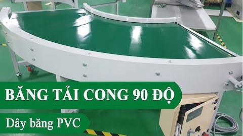 Băng tải PVC cong 90 độ | Băng tải cong Intech