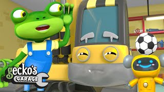 Big Excavator Service｜Gecko's Garage｜Construction Trucks｜Educational Videos For Kids｜Funny Cartoon