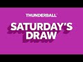 The National Lottery Thunderball Draw Live results from Saturday 11 October 2025 | Thunderball
