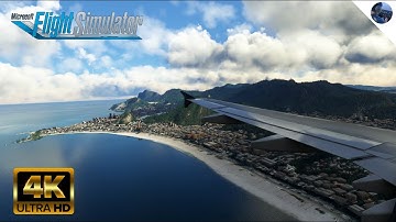 (4K) Microsoft Flight Simulator 2020 *MAXIMUM GRAPHICS* Fenix A320 Landing At Rio de Janeiro Airport