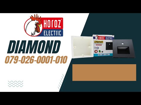 Світлодіодний світильник сходовий DIAMOND (з сенсором) HOROZ ELECTRIC 079-026-0001-010, видео 1