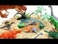 Jurassic World2 Dinosaur into Mud Water!! Learn Dinosaur Names For Kids~ 공룡메카드 진흙