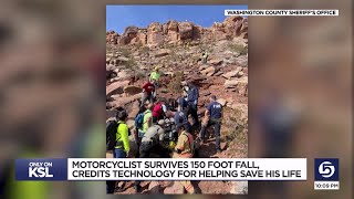 Motorcyclist survives 150-foot fall, credits Apple Watch for helping save his life
