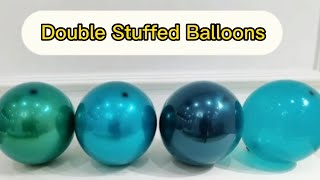 How to Double stuffed dark teal balloon | Balloon Decoration ideas