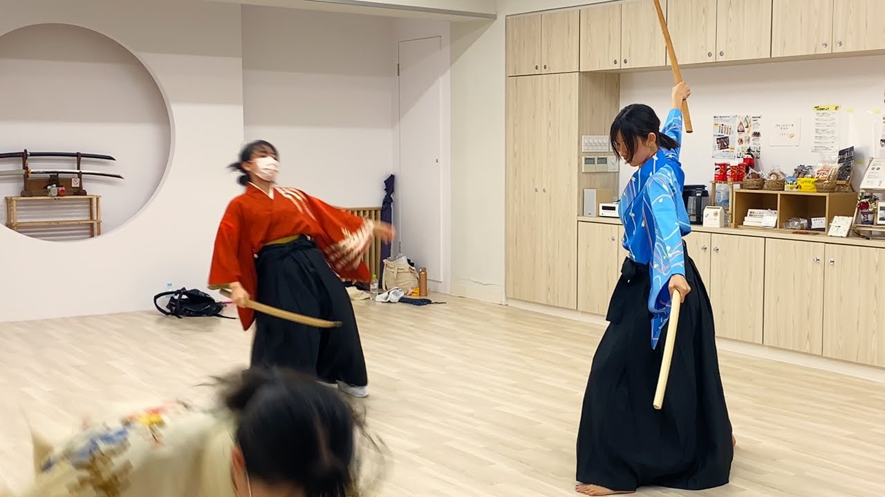 二刀に挑戦 ／ 凜派・殺陣稽古中 No.5 ／ Sword Performance Training No.5