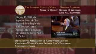Retroactive Application of Adam Walsh Act Ruled Unconstitutional