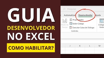 ✅ Como Habilitar a Guia Desenvolvedor no Excel