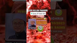 Jom Kuliah Maghrib  17102023