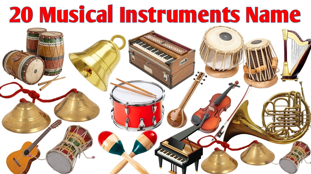 Musical Instrument Name |वाद्य यंत्रों के नाम सीखें बच्चों के लिए | Musical Instrument With Pictures