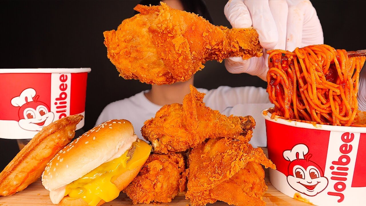 ASMR FRIED CHICKEN 🍗 + CHEESEBURGER 🍔 + PIE + SPAGHETTI 🍝 (Eating Sound) | MAR ASMR