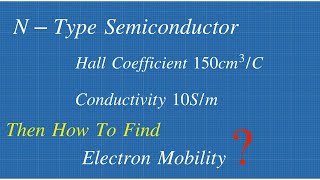 Famous Semiconductor Hall Coefficient Solved Problem || Electron Mobility Wealth