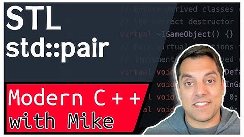 STL std::pair (and also a peek at std::ref and std::get) | Modern Cpp Series Ep. 125