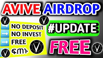 Avive Airdrop बन गया है Avive Coin/ Avive New Update/ Avive Blockchain soon/ 200℅ boost speed kre /