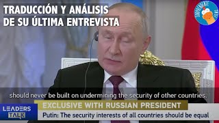 #VLADIMIRPUTIN - ÚLTIMA ENTREVISTA PARA MEDIOS CHINOS