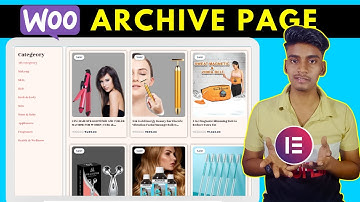 How to create a Product grid / Archive page with Categories - Elementor Woocommerce In Hindi