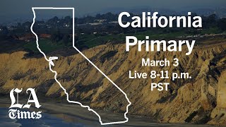 California decides, a special livestream by the los angeles times,
will be available here from 8 til 11 p.m. pacific time on tuesday,
march 3. voters in 14 s...