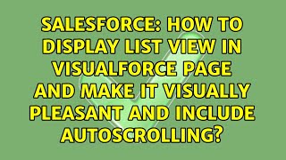 How to display list view in visualforce page and make it visually pleasant and include...