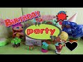 День рождения куклы ЛОЛ. Распаковка киндеров/Birthday vocabulary  and Kinder Surprise unboxing