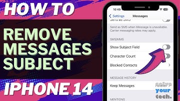 How to Remove Subject Field from Messages on iPhone 14