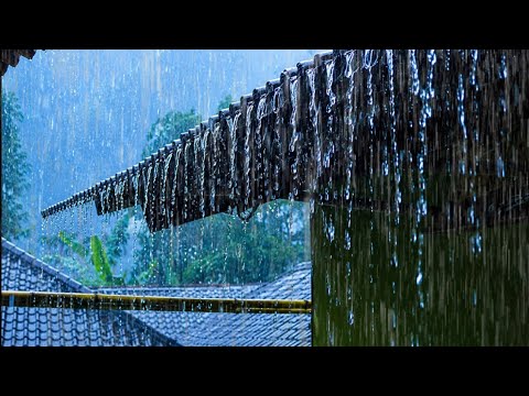 Real Heavy Rain Sounds to Overcome Insomnia 🌧️ Fall Asleep Fast & Sleep Soundly All Night Long 😴