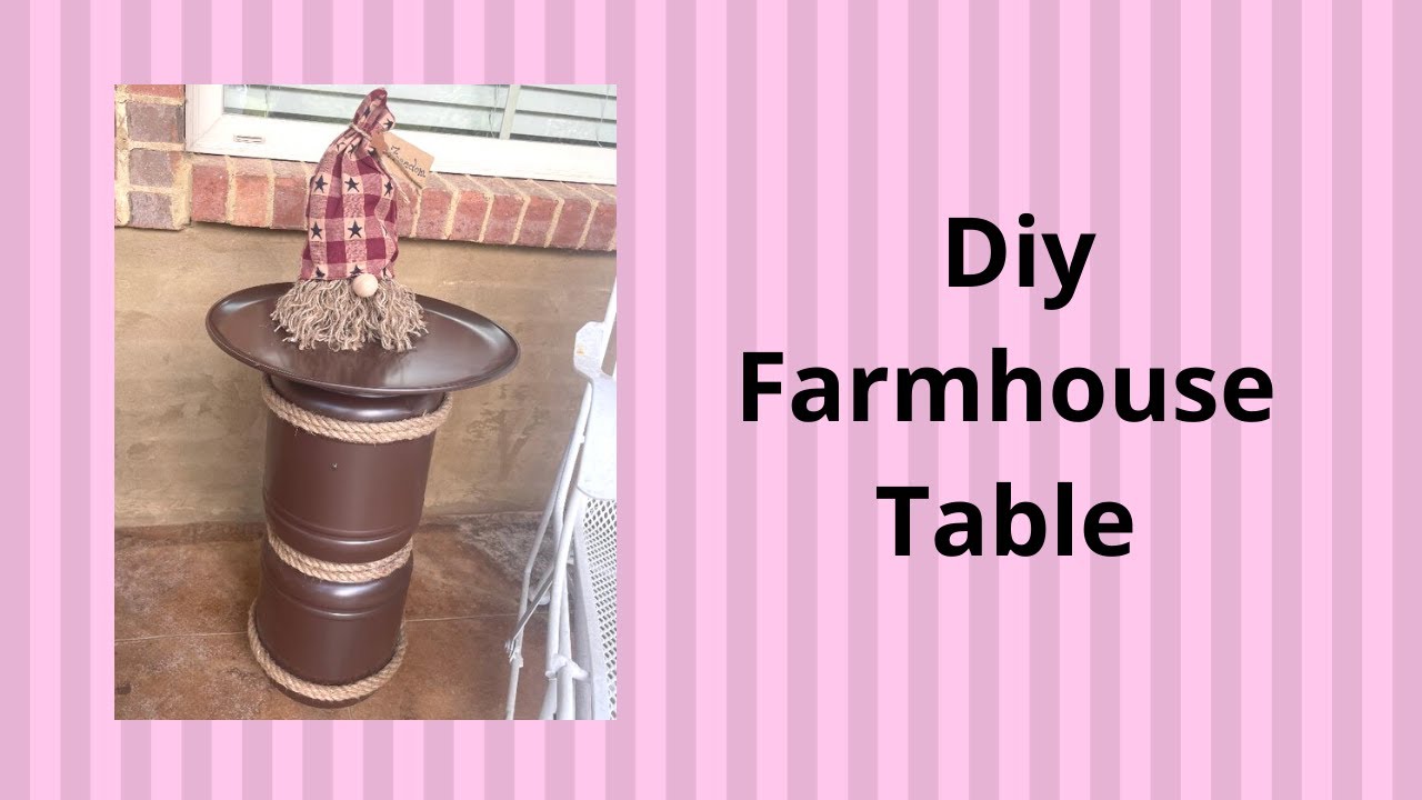 How to Make an Outdoor Table, Make a DIY Outdoor Farmhouse Table YouTube