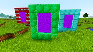MINECRAFT But Build PORTAL From ANY BLOCK