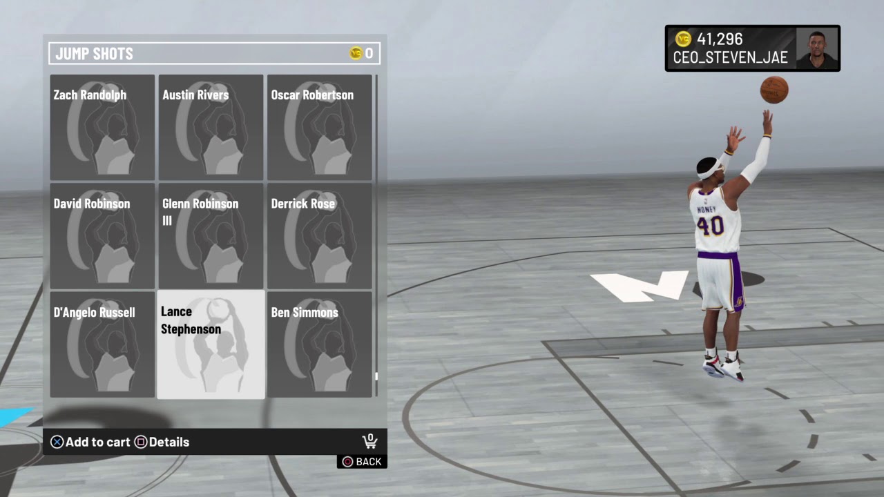 Nba 2k20 Lance Stephenson Jump Shot Nba2k20 Youtube