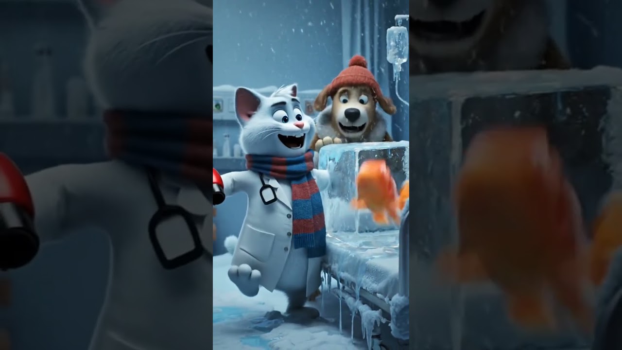 Doctor Cat in Snow Hospital 😹🎈 Balloon Oxygen Chaos | Funny Animal Short | Episode 6