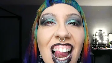 Goth Goddess Mammoth Mouth #uvula #tongue #teeth