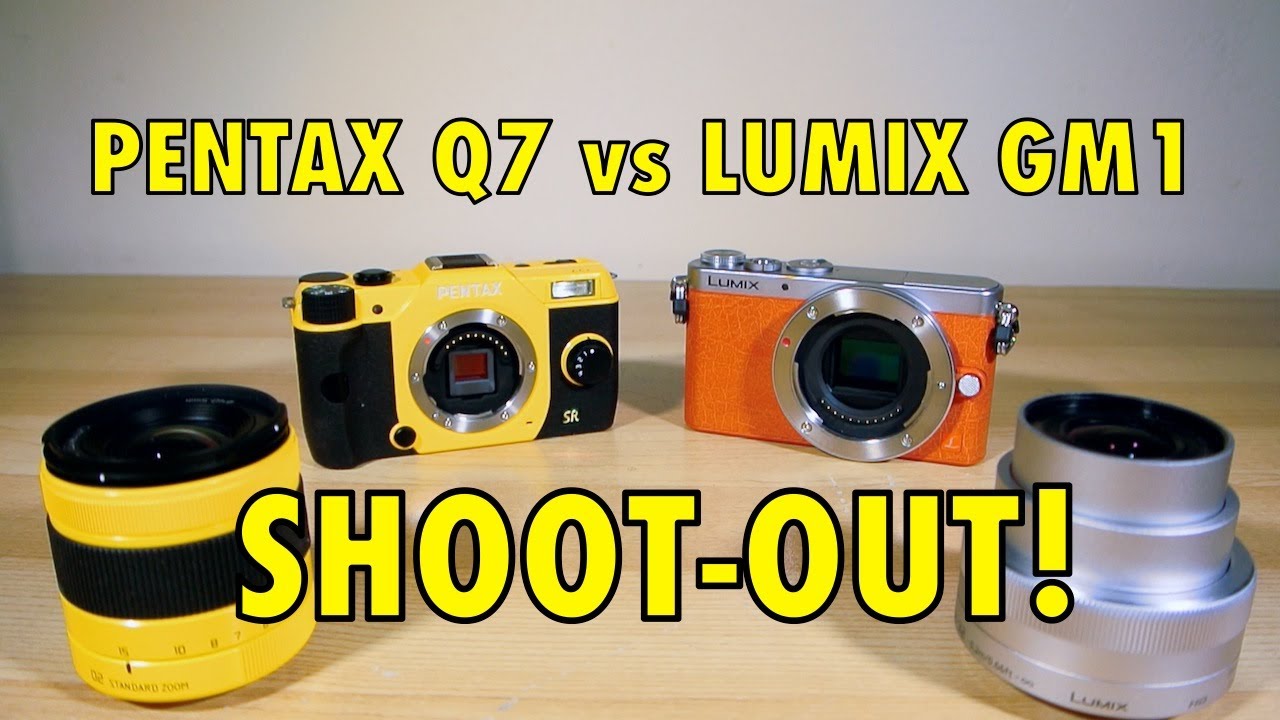 Bende plein Tijdreeksen Lumix GM1 vs Pentax Q7 - SHOOTOUT - World's Smallest Mirrorless Cameras! -  YouTube