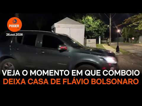 Comboio deixou casa de Flávio na noite anterior à sua saída do Brasil