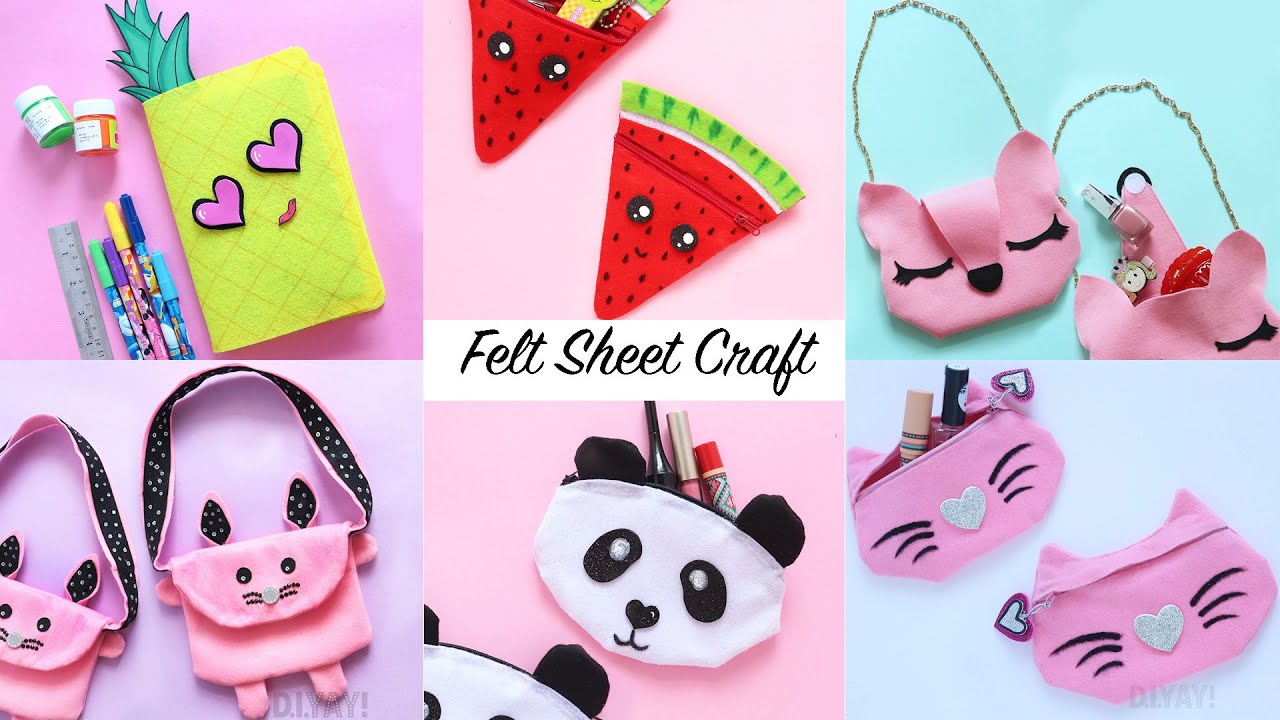 5 DIY Felt Craft Ideas 