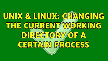 Unix & Linux: Changing the current working directory of a certain process