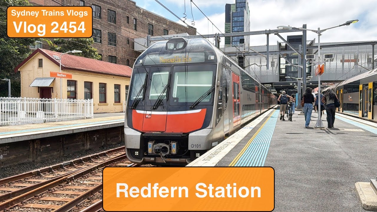 Видеоблог Sydney Trains № 2454: Станция Редферн в Сиднее