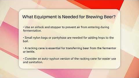 What Equipment Is Needed for Brewing Beer? | The Pint Guy