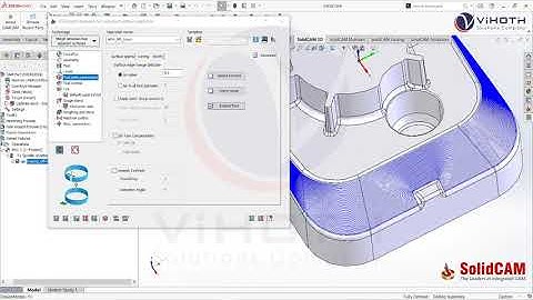 Giới thiệu tinh năng HSS Morph between two  adjacent surfaces trong SolidCAM 2022 | ViHoth Solutions