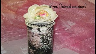 Take this Oatmeal to the Bank! Decoupage
Tissue paper https://www.zazzle.com/vintage_white_watercolor_roses_sized_for_bottles_tissue_paper-256823821345302187
Napkin Decoupage glue https://amzn.to/2ZyjOBt
chalk paint (white)https://amzn.to/2ZCzdNf
E 6000 Glue https://amzn.to/2ZCzP5v
Triple Thick Glaze https://amzn.to/2NFr5t0
Sparkly Glitter https://amzn.to/2NKsFtg
silk roses large white https://amzn.to/2NDjaMv
white pearl garland https://amzn.to/2ZD2N94
beaded trim lace https://amzn.to/2ZzEswO
Tiny birds https://amzn.to/2ZCFJDH Take this Oatmeal to the Bank! Decoupage