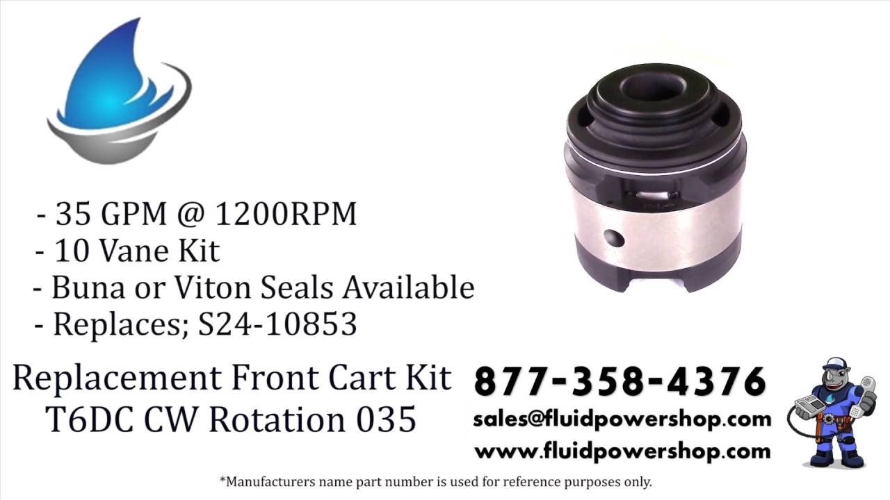 Denison ® / Parker ® Style S24-10853 T6DC F CW 035 - SINGLE New Replacement Cartridge Kit