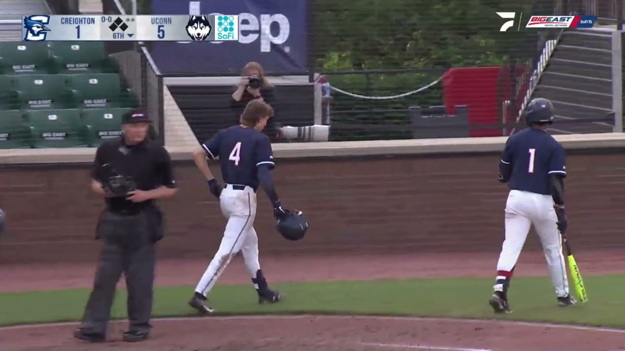 UConn Baseball Highlights v. Creighton 05/28/2022 (Big East Tournament Semifinals)