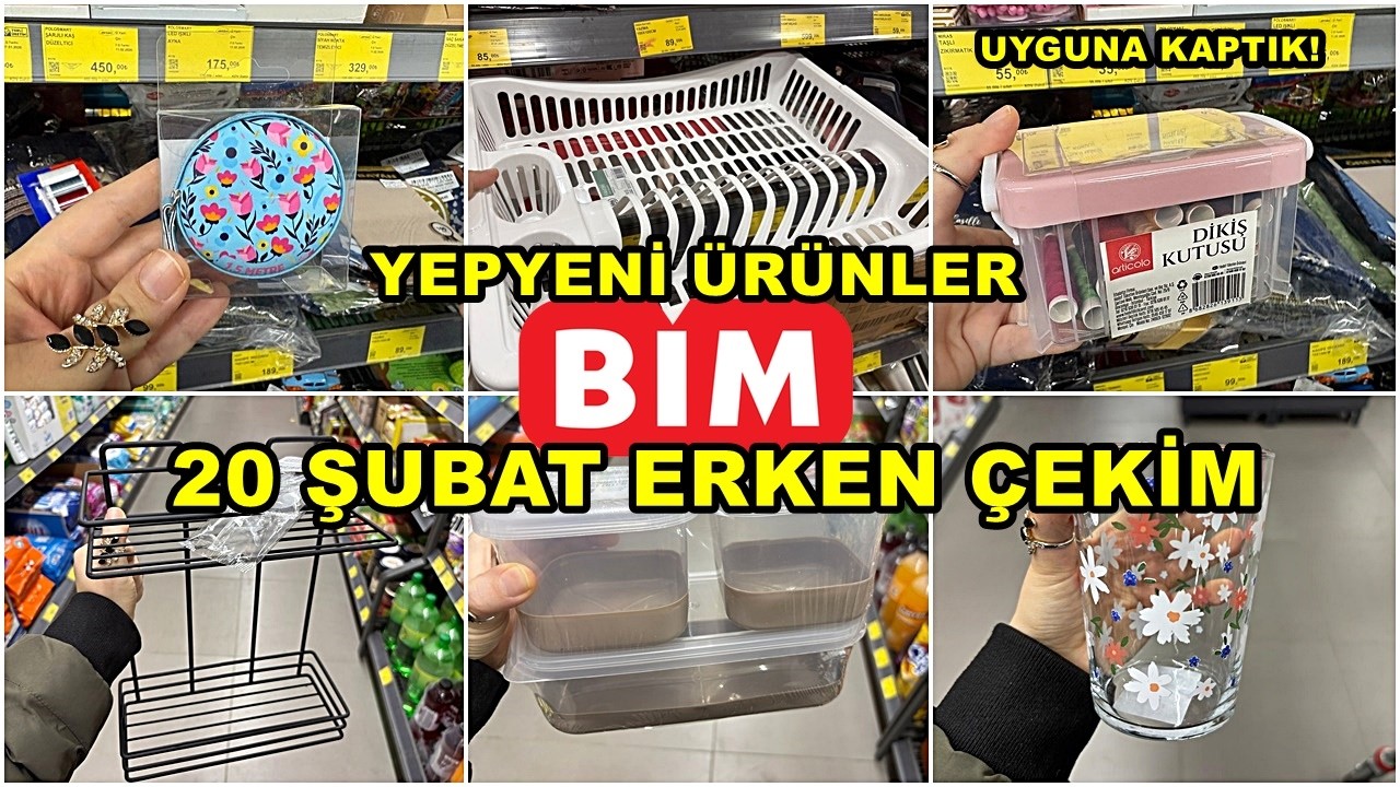 BİME GELDİ HEMEN ALDIK💃BİM 20 ŞUBAT 2026 CUMA💃/GERÇEK İLK VE TEK ERKEN ÇEKİM❗️/YEPYENİ ÜRÜNLER/