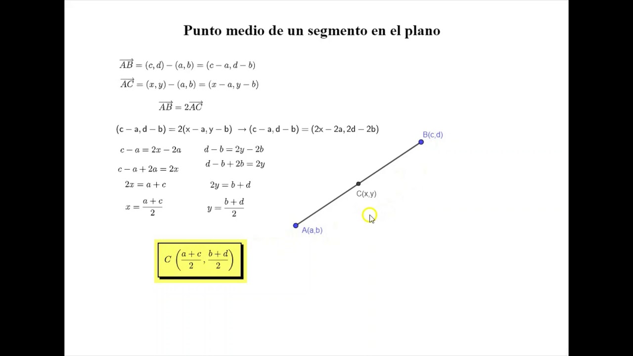 Cos è Il Punto Medio Di Un Segmento