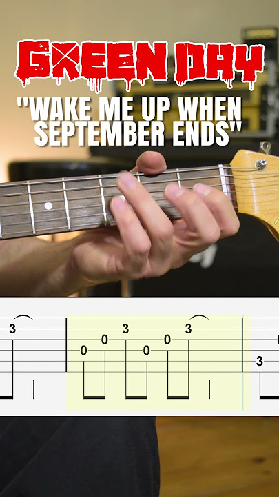How to Play Wake Me Up When September Ends by Green Day - Easy Guitar Tabs Tutorial