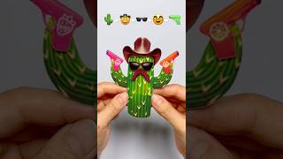 🌵+🤠+🕶️+🥸+🔫이모지 믹스(Emoji Mixing) #실리콘테이프