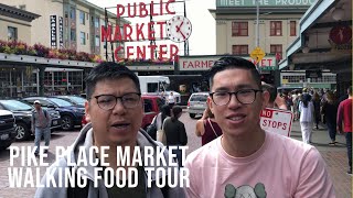 Seattle Pike Place Market Walking + Food Tour || Seattle Food Tour, Gum Wall, Chowder, Seafood, more
