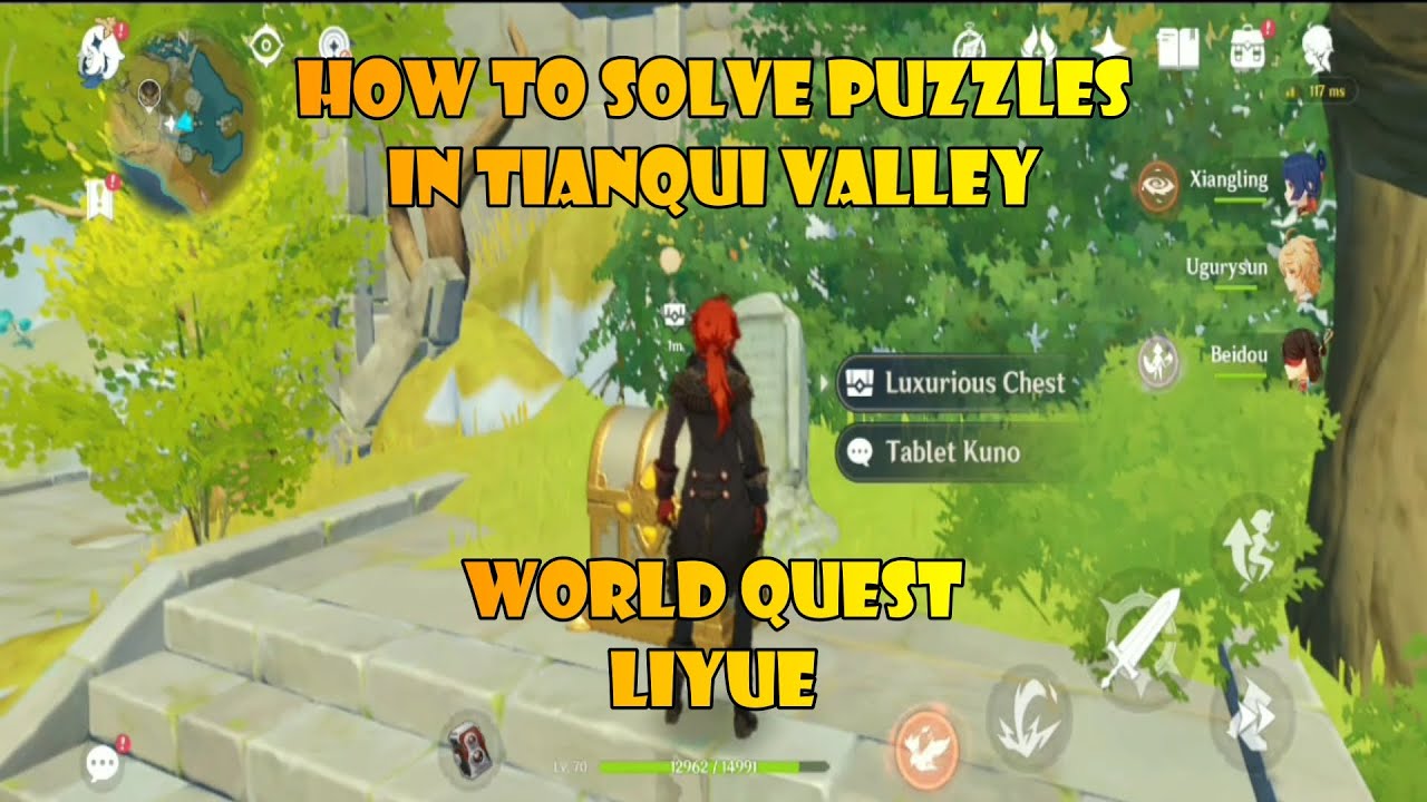 How to solve puzzles in tianqui valley liyue genshin impact YouTube