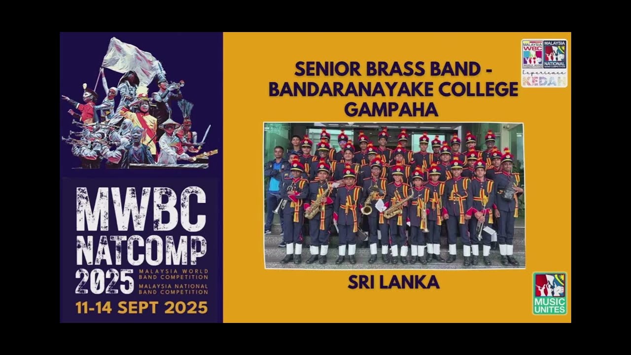 #Bandaranayake College#Gampaha#WB @Malayasia #western #cadet #band #World Championship 