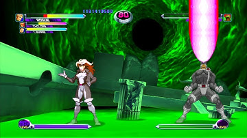 Marvel VS Capcom 2 - Rogue/Cyclops/Tron Bonne - Expert Difficulty Playthrough